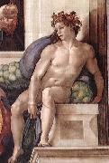 Michelangelo Buonarroti Ignudo Spain oil painting artist